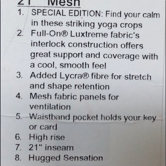 Wunder Under HR Crop 21” Mesh Pants - Picture 2 of 4